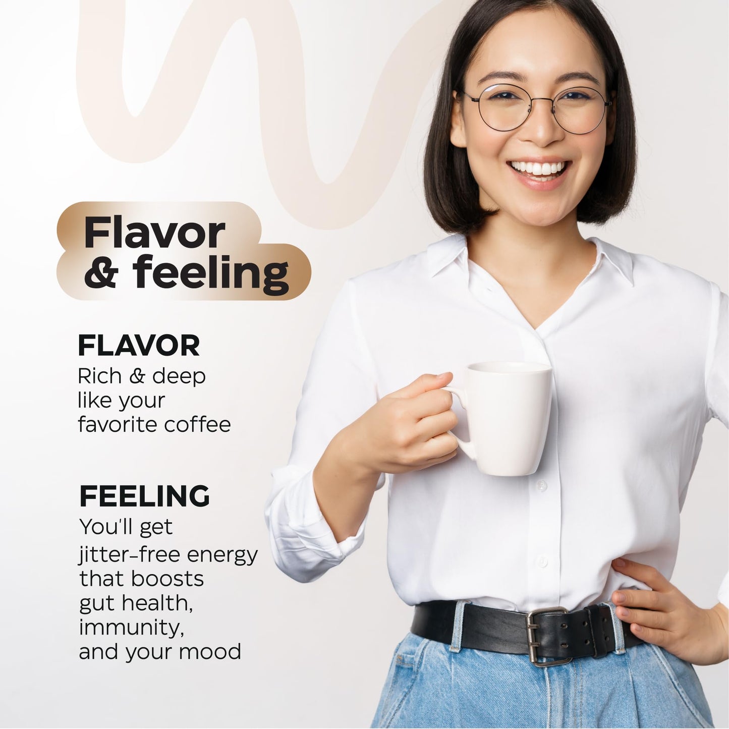 Mushroom Coffee, Fruits & Greens, Beetroot, Magnesium, Previotic Fiber